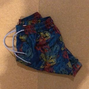 Patterned Southern Tide Swim Trunks
